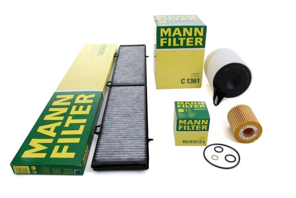 Mann BMW E87 118i Maintenance Filter Set - Oil, Air, Cabin Filters — Maintenance & Service Kits