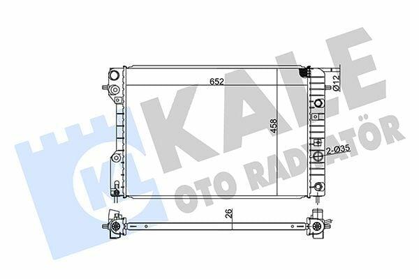 KALE 363900 Radiator Omega.B 2.0i - Durable Aluminum Cooling Radiator — Radiators & Fans