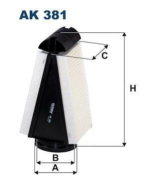 FILTRON AK381 Air Filter - Compatible with 2014-2016 C-Class (W205-S205) — Air & Cabin Filters