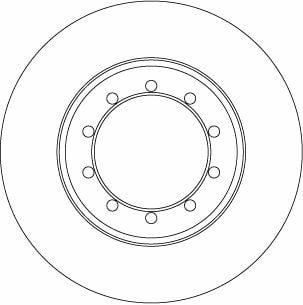 TRW DF6711 Disc Brake - 284 mm Diameter, 10 Holes — Brake Rotors & Drums