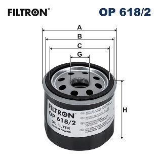 Filtron OP618-2 Oil Filter Toyota Yaris 1.5 Cross 2020-> Rav4 2.5 Hybrid 2018-> Corolla 2.0 Hybrid 2020-> Chr 2 — Oil Filters