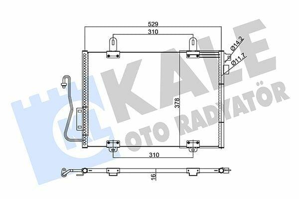 Kale AC Condenser - Radiator for Renault Clio II 1.2I 1.4I 1.6I 1.9D — Condensers & Evaporators