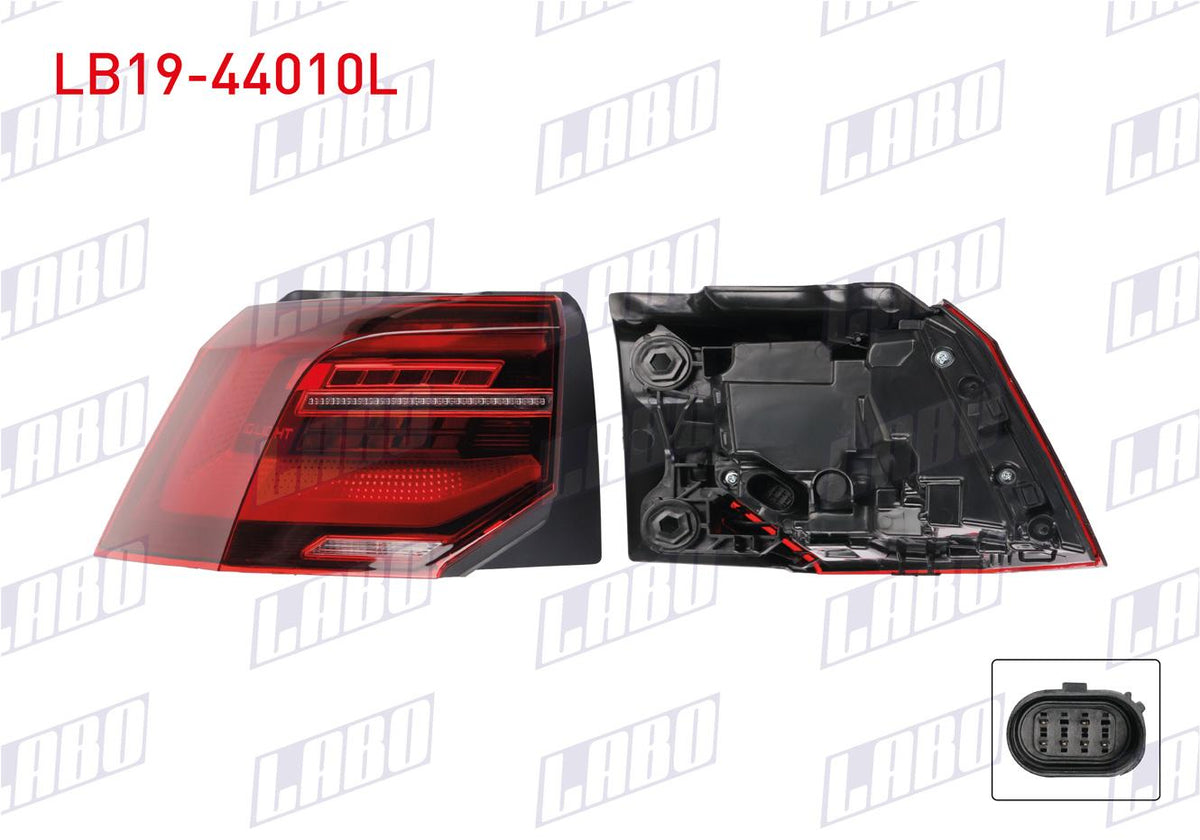 LABO LB19-44010L Tail Lamp Left Outer Kayar LED Volkswagen Golf VIII — Tail, Signal & Reflectors