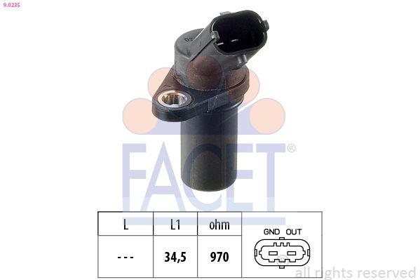 Facet 90235 Crankshaft Shaft Sensor Opel Agila Astra G Astra H 1.2 1.6 16V — Pistons & Rotating