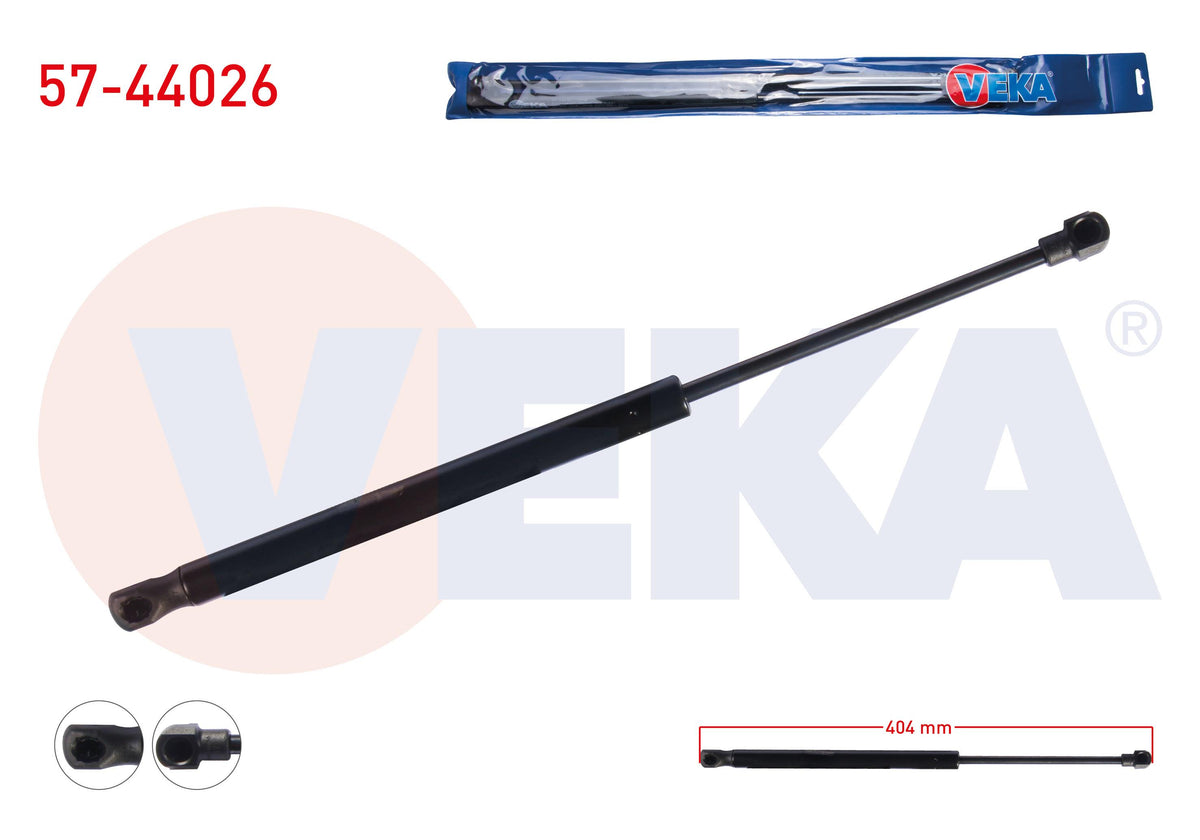 Veka 57-44026 Motor Hood Gas Strut 402mm / 460N Volkswagen Caddy III (2Kb, 2Kj, 2Cb, 2Cj) 2004-2015 | Set of 2