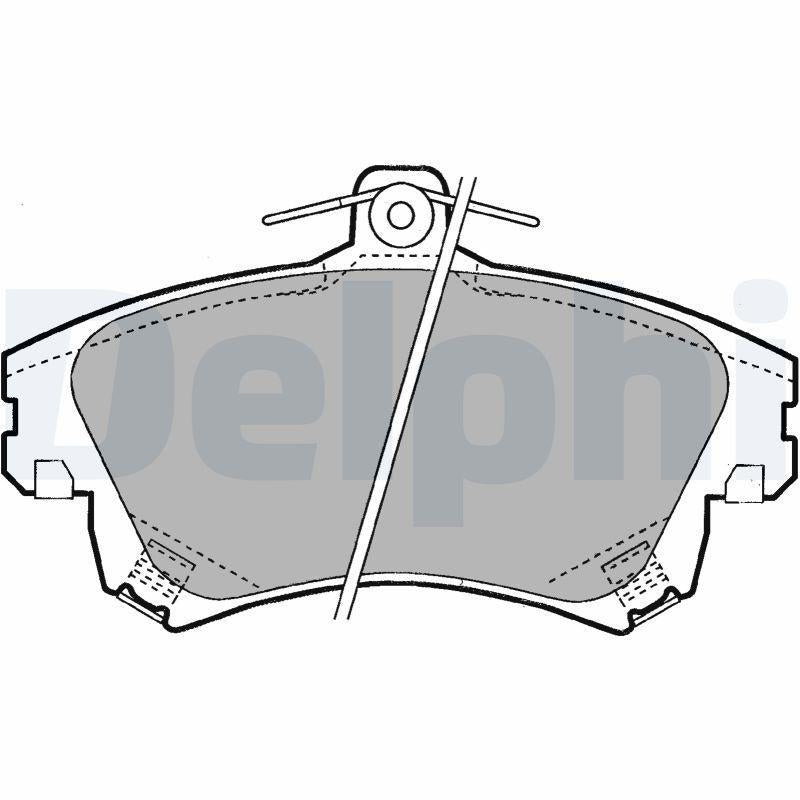 Delphi LP1398 Brake Pad Set - Premium Low-Metallic Performance for Carisma Owners — Brake Pads