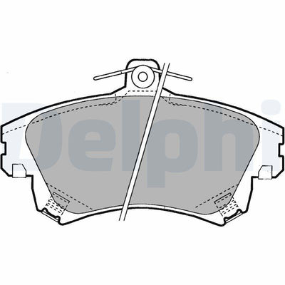 Delphi LP1398 Brake Pad Set - Premium Low-Metallic Performance for Carisma Owners — Brake Pads