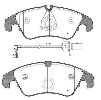 MGA 56500 Brake Pad Front Audi A4/A5/A7 Sportback/Q5 2.0 TFSI 08-19 — Brake Pads