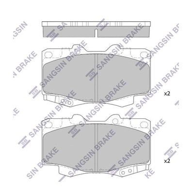 Hi-Q SP1375 Brake Pad Front Hilux (Kun25) 2.5 D4d 06-11 — Brake Pads