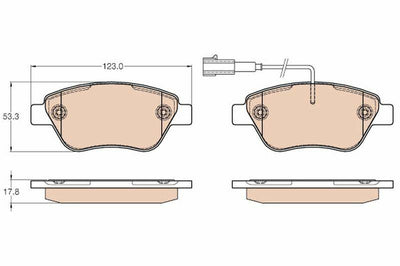 TRW Brake Pads GDB1654 - Performance for Albea-Palio-1.3Mjet