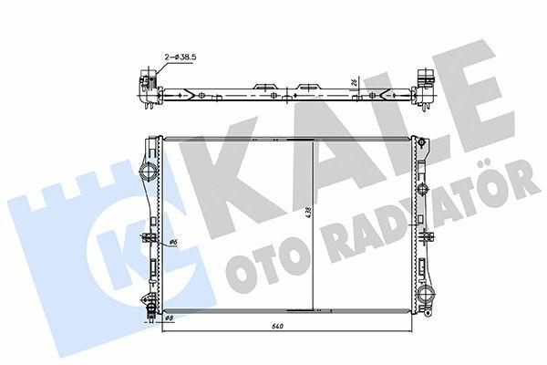 Kale Radiator 362250 - Mercedes Benz Water Radiator for C-Class, E-Class and 3 more models — Radiators & Fans