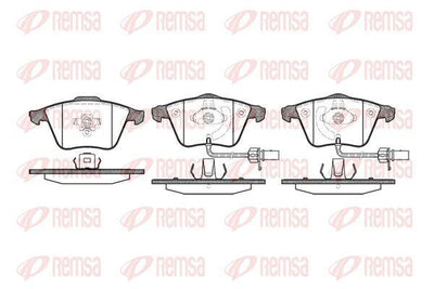 REMSA 0964.12 Brake Pad A4 Berlina 8Ec Avant 8Ed 11 04 — Brake Pads