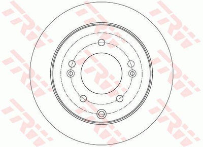 TRW DF7819 Disc Brake - Premium Brake Disc for 2009 Cerato/Soul 1.6 — Brake Rotors & Drums