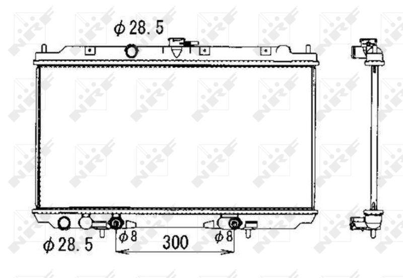 NRF 53390 Nissan Primera P12 2002-2008 Almera M16 2000-2006 A-T Coolant Radiator — Radiators & Fans