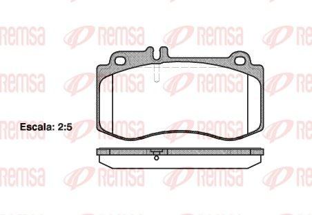 REMSA 1406.00 Brake Pad CLS Shooting Brake X218 10 12 — Brake Pads