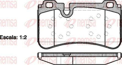 REMSA 1280.00 Brake Pad — Brake Pads