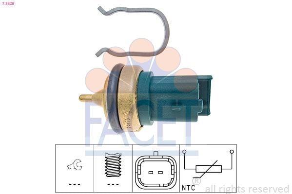 FACET 7.3328 Thermostat Sensor - Compatible with Multiple Car Models — Water Pump & Thermostat