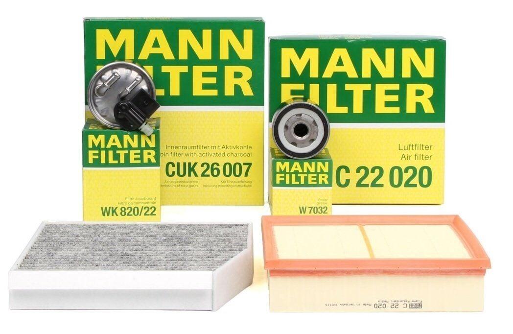 Mann Diesel Filter Set for Mercedes Benz W176 A180 - Complete Maintenance Kit — Maintenance & Service Kits