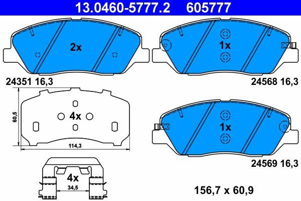ATE 13.0460-5777.2 Brake Pad — Brake Pads