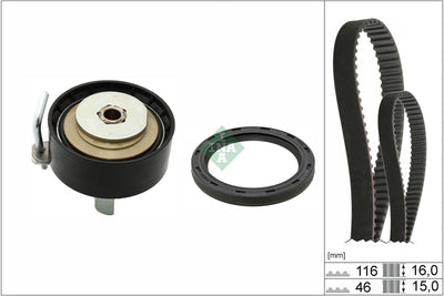 INA 530096010 Timing Belt Kit Focus / C-Max / Fiesta / C0urier / Mondeo 1,0 Ecoboost 13 — Belts