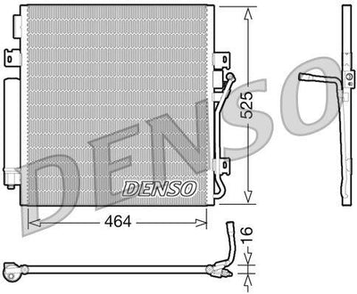Denso DCN06011 A/C Condenser Jeep Nitro Liberty — Condensers & Evaporators