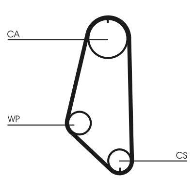 CONTINENTAL CTAM CT720WP1 Timing Belt Tensioner Set + Water Pump (Opel Vectra A 1.8 2.0) — Water Pump & Thermostat