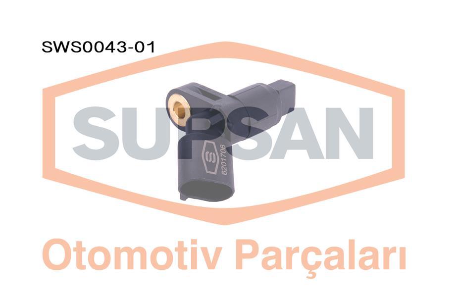Supsan SWS004301 ABS Sensor Volkswagen Golf III-IV Bora Caddy II Passat Polo 99-Ahw Akq Ape Axp Bca — Brake Sensors & ABS