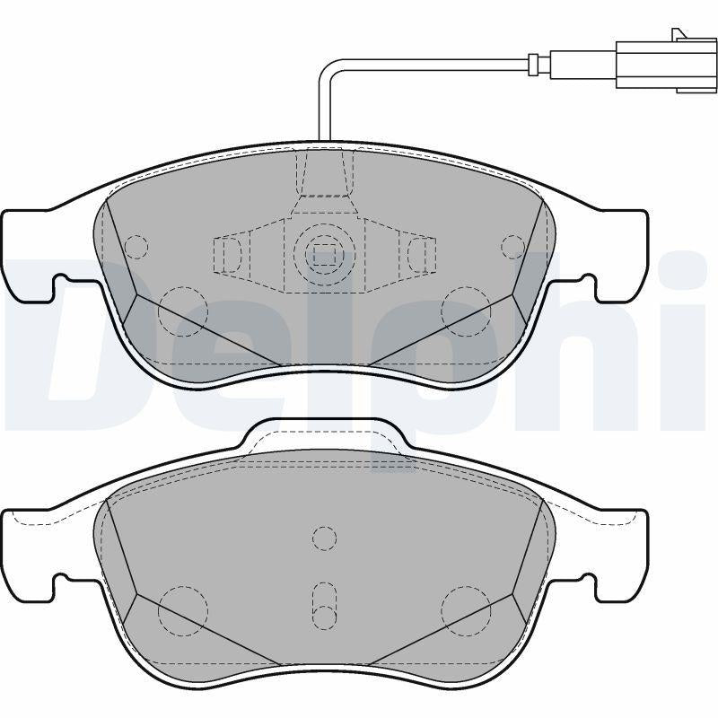 Delphi LP2220 Brake Pad Front Giulietta (940) 1.4-1.6 Tb/Jtdm 10-20 — Brake Pads