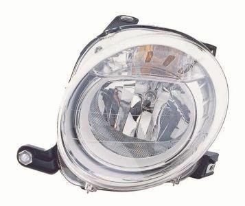DEPO Headlight Left for Fiat 500 (2007-2014) - H7 Halogen Lamp — Headlights