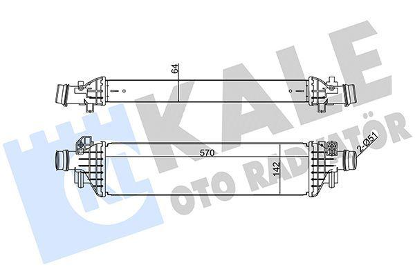 Kale Turbo Radiator Intercooler - 345070 for Opel Mokka 1.6/1.7 CDTi & Chevrolet Trax 1.6/1.7 CDTi — Turbo & Supercharger