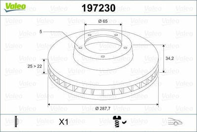VALEO 197230 Brake Discs - Premium Performance for VW Polo 1.4 16V-1.4 TDI — Brake Rotors & Drums
