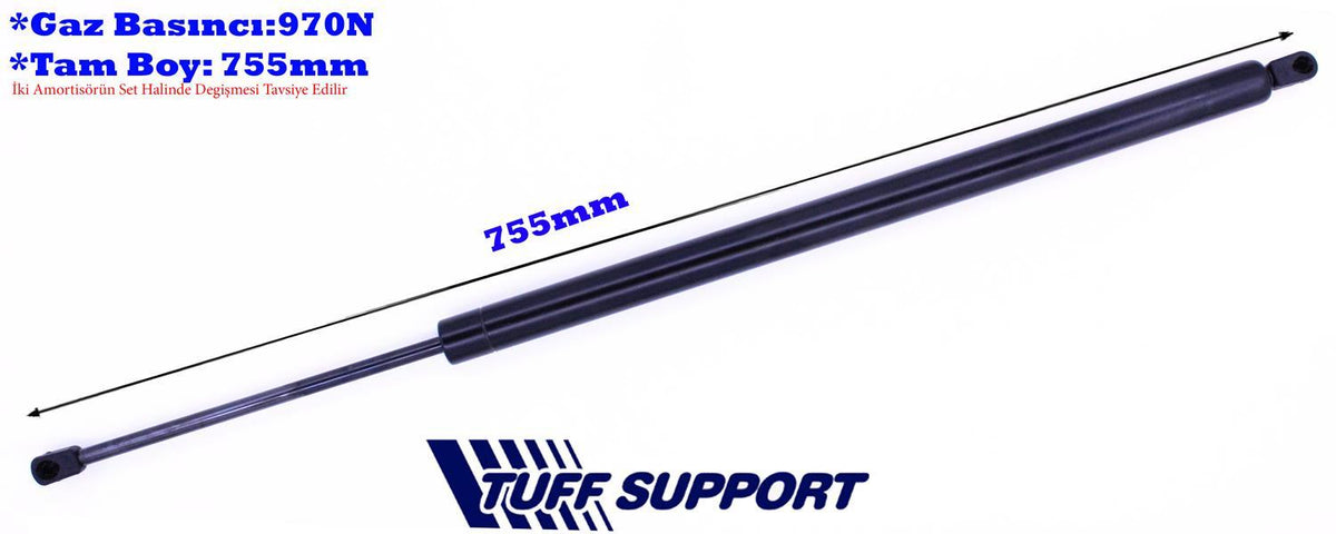 TUFFSUPPORT 610211 Trunk Gas Strut 04-Transporter.T5-Kombi — Support Rods & Struts