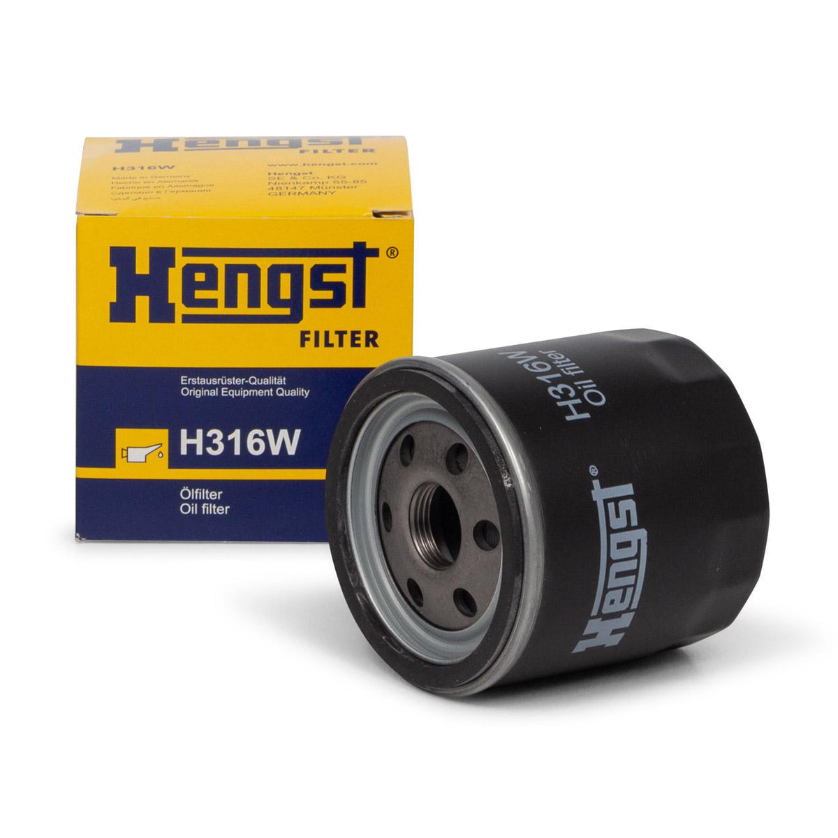 HENGST H316W Oil Filter - VW T6 2.0 TDI Cfca 180 Ps — Oil Filters