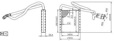 MGA 81220 Heater Core (Ford: Transit Courier 14 -) — Heater & Blower