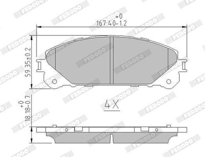 Ferodo FDB4354 Brake Pad — Brake Pads