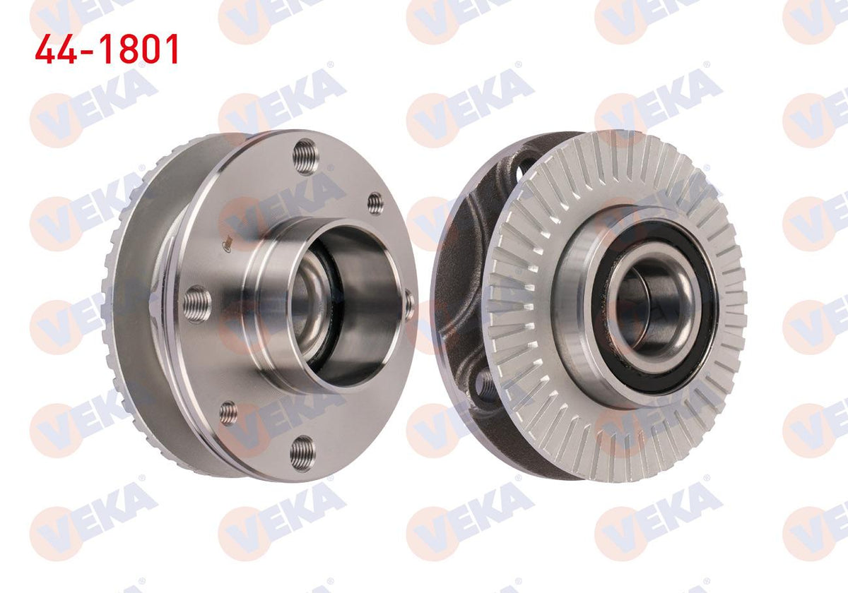 Veka 44-1801 Wheel Hub Left-Right Rear with Bearing Fiat Tempra 1.6i ABS li 44 Outer 4 Lug 1992-1999 — Hub Assemblies