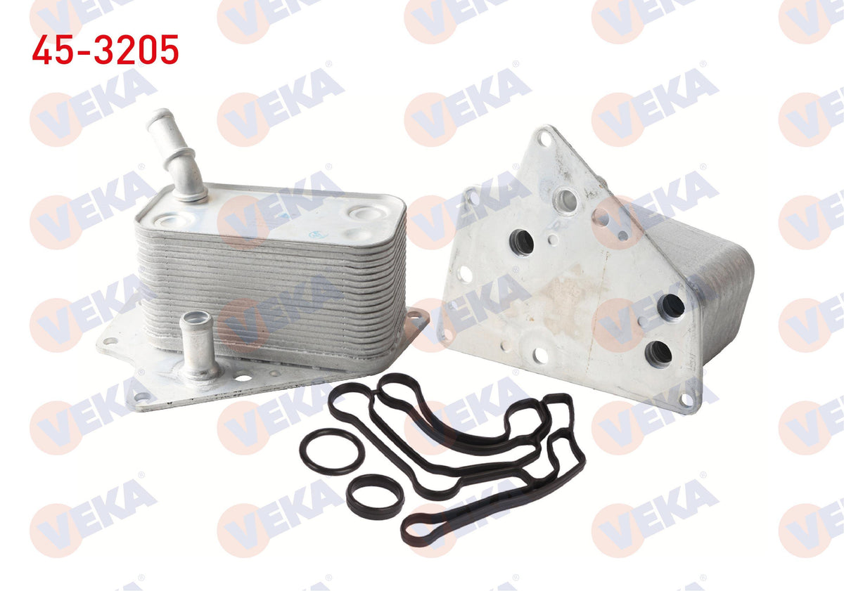 Veka 45-3205 Oil Cooler Single Opel Vectra C 1.9 CDTi 2002-2008 / Zafira B 1.9 CDTi 2005-2011 — Oil System