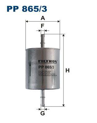 Filtron PP865-3 Fuel Filter Ford Mondeo III 1.8-2.0 16V 00-07 Transit 2.3 RWD 06-14