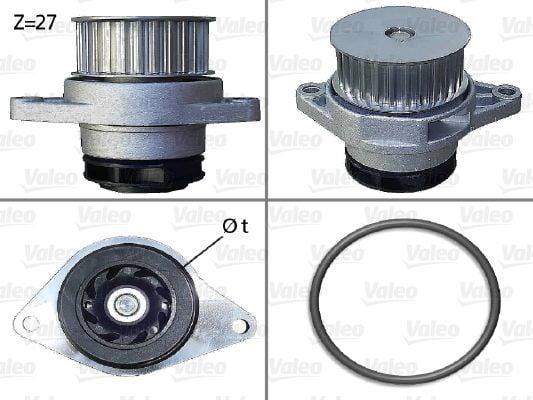 VALEO Water Pump - Compatible with Golf, Bora, and Leon 1.6 16V FSI — Water Pump & Thermostat