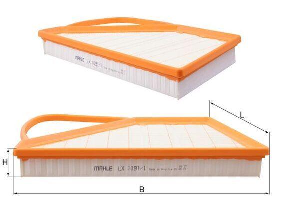 Mahle LX 1091/1 Air Filter Bentley Continental Flying Spur — Air & Cabin Filters