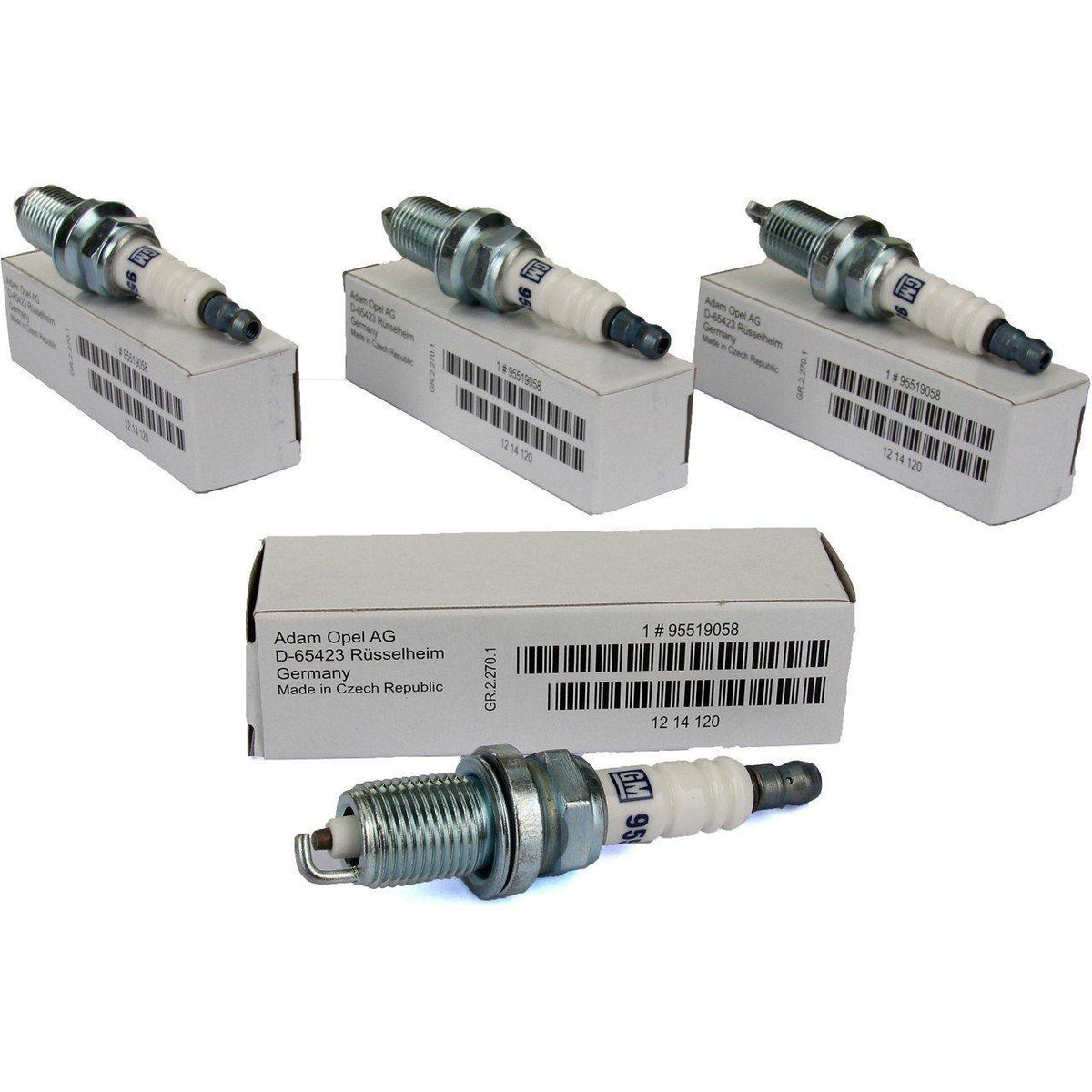 GM Opel Insignia 1.6, 1.8 Spark Plug Set - Original Single Prong — General Motors, Coils & Plugs