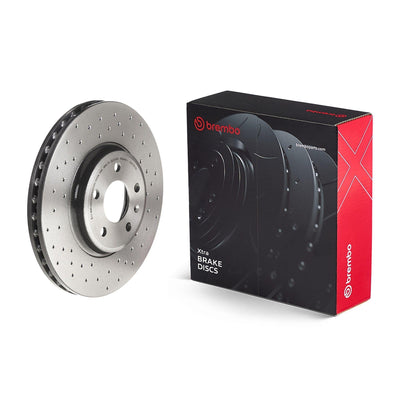 Brembo 09.A758.1X Front Brake Disc Drilled 320x30 5x112 Audi A4 (2008–2016) / A5 (2008–2011) / Q5 (200 — Brake Rotors & Drums