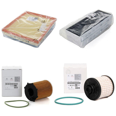 Peugeot 308 1.6 Bluehdi Oil Maintenance Filter Set – Original Carbon Cabin Filter — Maintenance & Service Kits