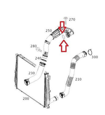 Mercedes-Benz A6269970645 W205 C200d/OM626 Turbo Hose O-Ring Gasket — Turbo & Supercharger