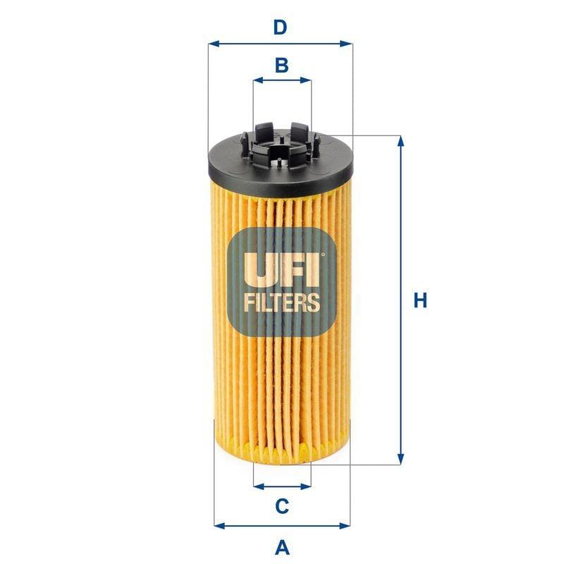UFI 25.211.00 Oil Filter - Compatible with Mini Cooper and X1 Models — Oil Filters