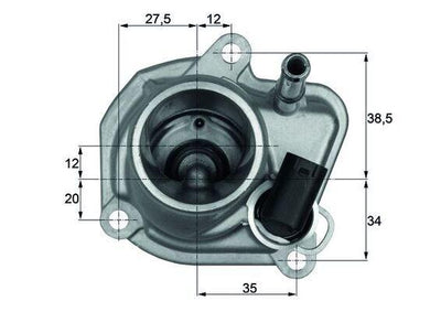 Mahle TI2987 Thermostat (87 ºc) Chrysler 22 Crd 02 — Water Pump & Thermostat