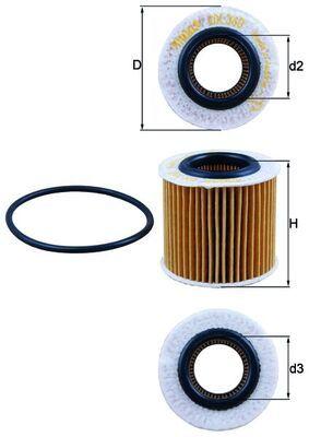 Mahle OX360D Oil Filter VW Polo 1.2 12V 02-09 Fox-Touran-Cordoba-Ibiza IV/V-Fabia-Golf — Oil Filters