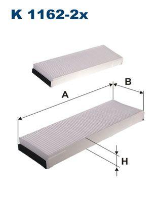 Filtron K1162-2X Cabin Air Filter Audi A6 2.0-3.2 04-11 without Carbon — Air & Cabin Filters