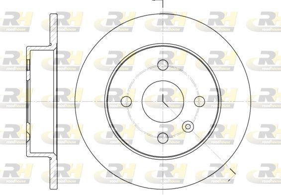 ROADHOUSE 6570.00 Brake Disc Astra F 53_. 54_. 58_. 59_ 56_. 5 Xx — Brake Rotors & Drums