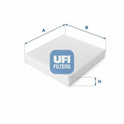 ufi pollen filter 05-focus, technical specifications of ufi pollen filter UFI 53.129.00 Pollen Filter 05-Focus - Cabin Air Filtration for Car Owners & Mechanics | Fits Specific Models UFI Pollen Filter 05-Focus - Cabin Air Filtration ufi, pollen-filter, car-filter, cabin-air-filter, auto-parts, car-maintenance, ai-generated, mechanics, particulate-filter, clean-air
